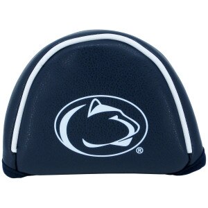 navy mallet putter cover with Penn State Athletic Logo and white trim